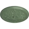 Ekena Millwork Luton Ceiling Medallion (Fits Canopies up to 3 1/2"), Hand-Painted Athenian Green, 21"OD x 2"P CM21LUAGF - alternate 2